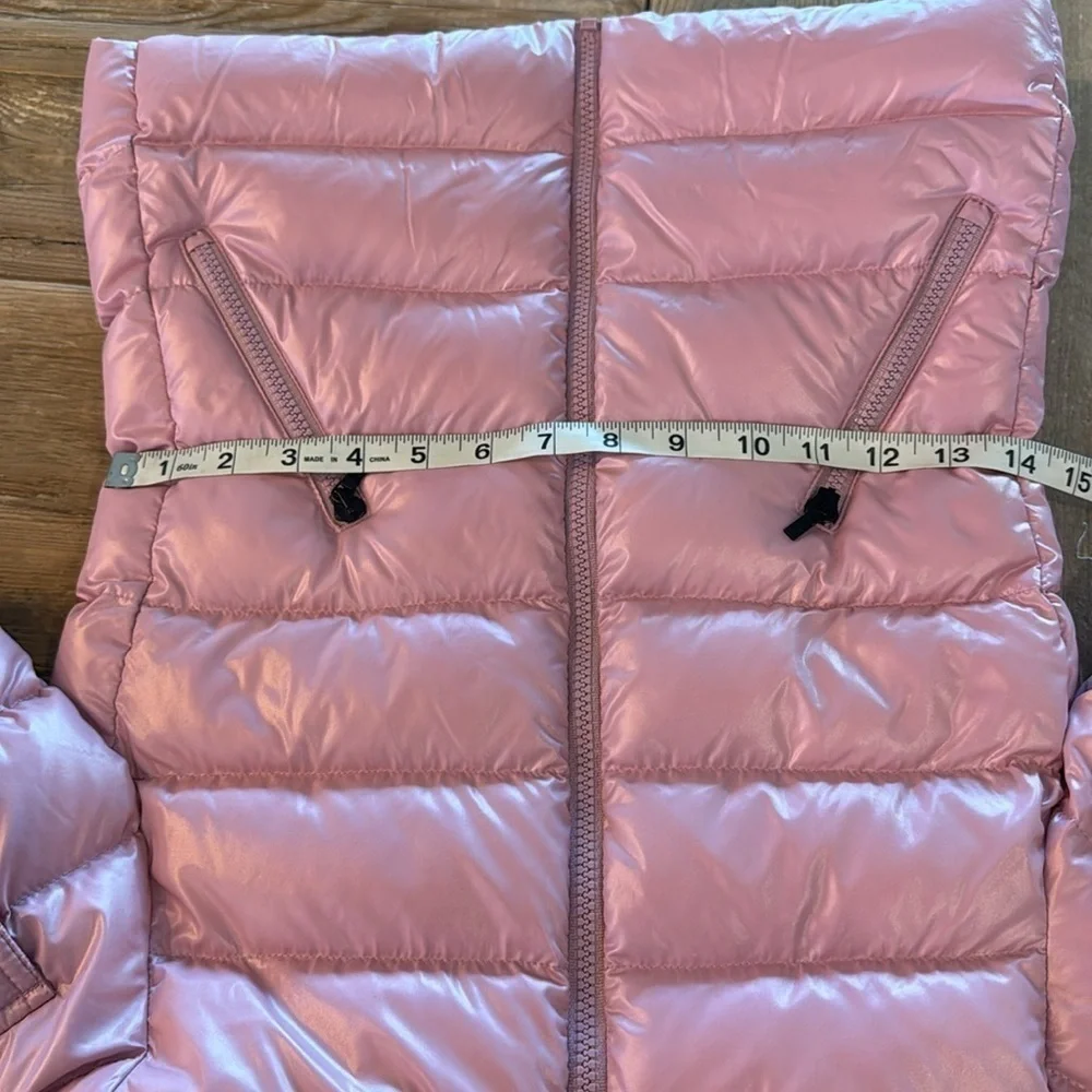 Moncler Kids' Bady Water Resistant Down Puffer Coat w Genuine Fox Fur Trim 10Y
